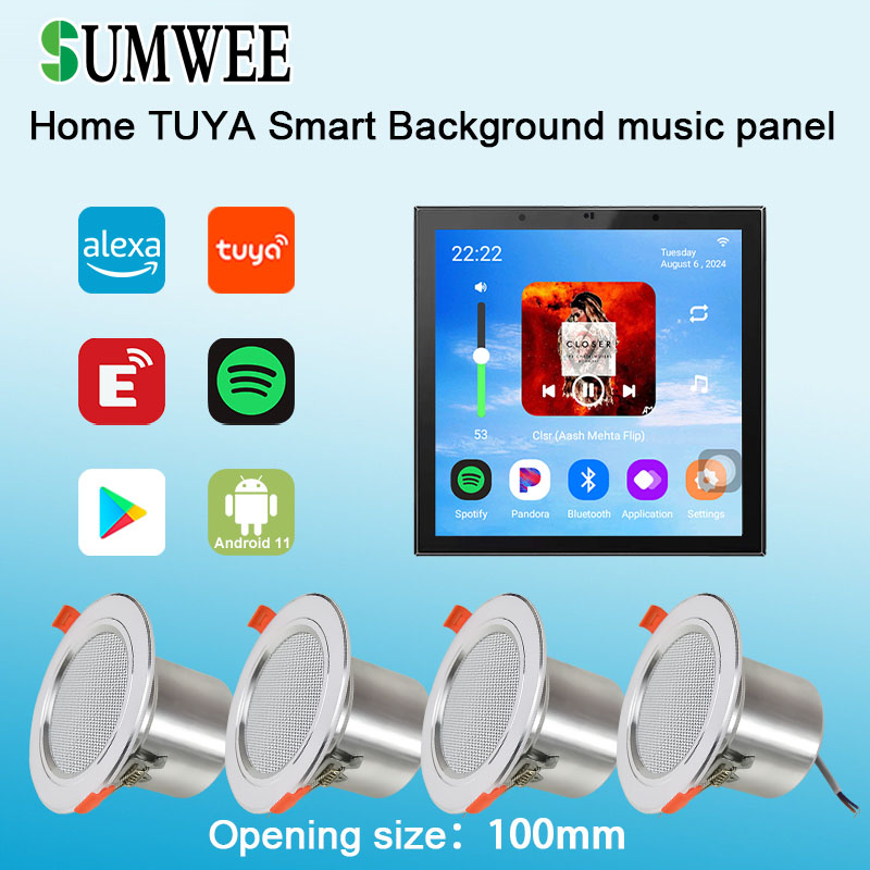 Home Cinema Bluetooth - مضخم صوت ذكي مدمج في الحائط