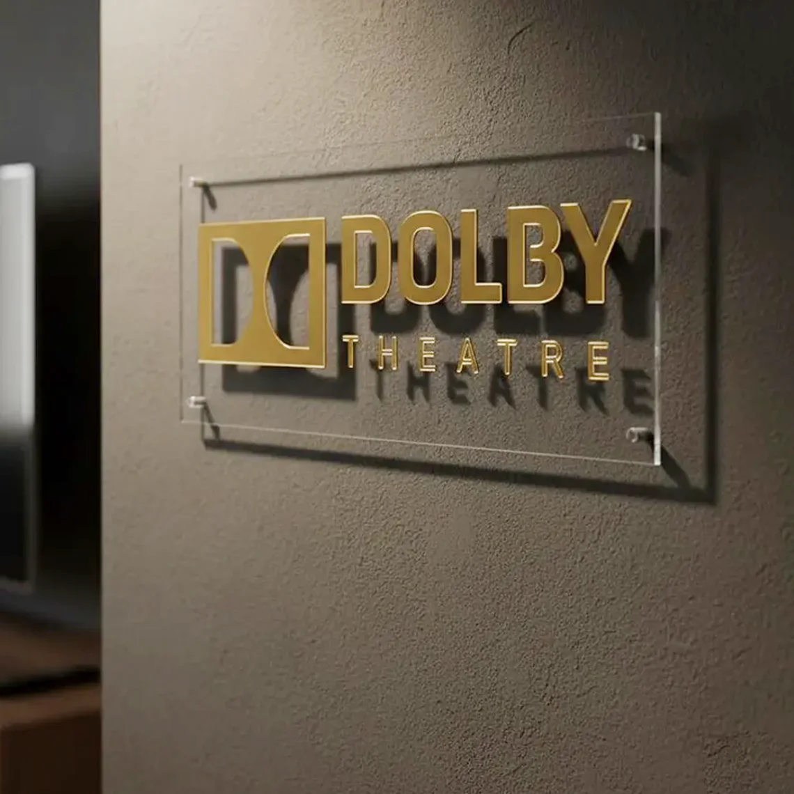 Home Cinema Dts X - لوحة أكريليك شفافة ثلاثية الأبعاد بتقنية