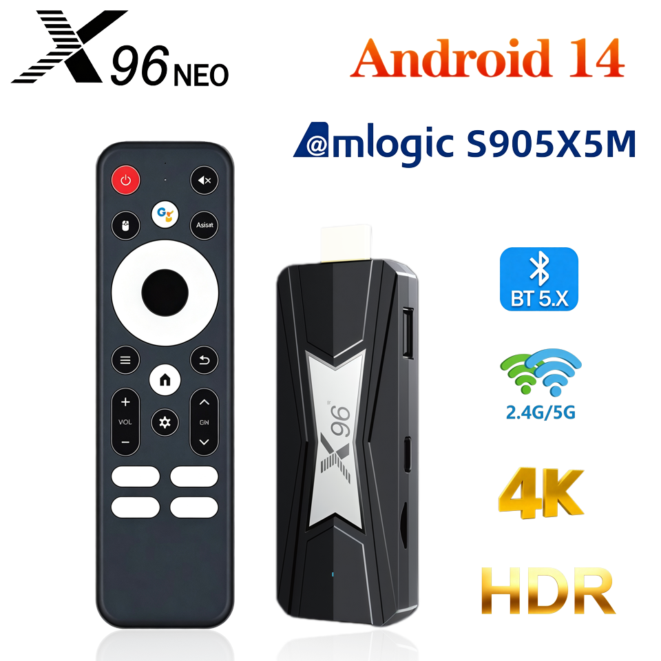 Home Cinema Google - جهاز X96 NEO TV Stick مع