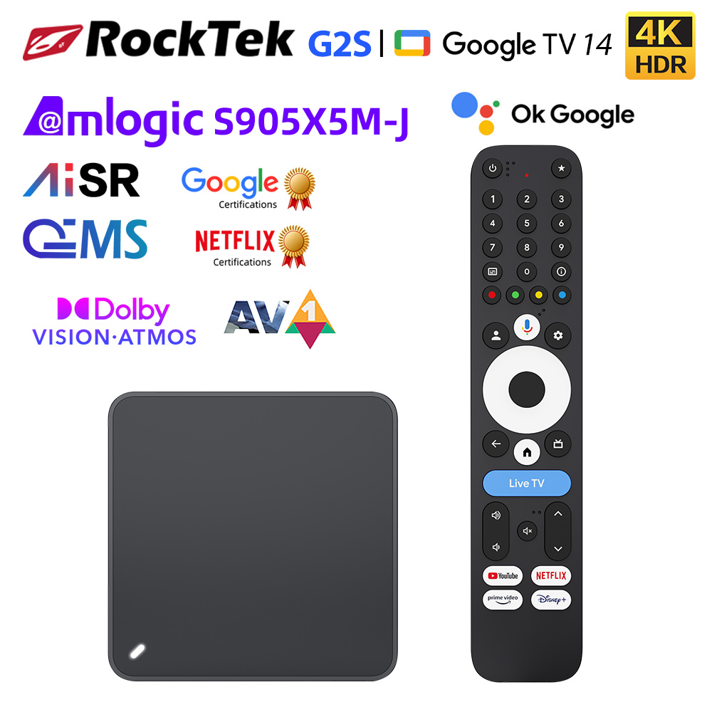 Home Cinema Google - روكتيك G2S UHD جهاز جوجل تي