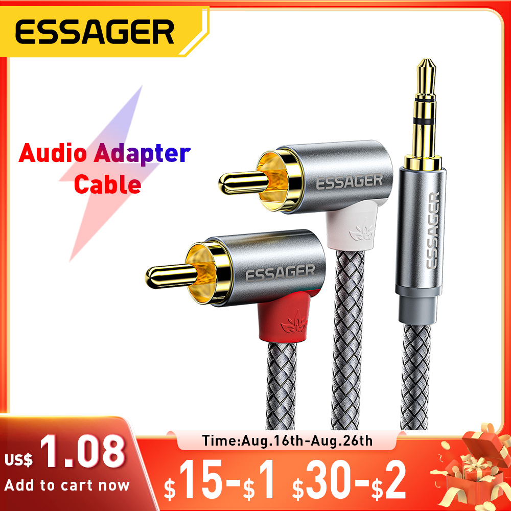 Home Cinema Choice - Essager 90 ° زاوية RCA الصوت