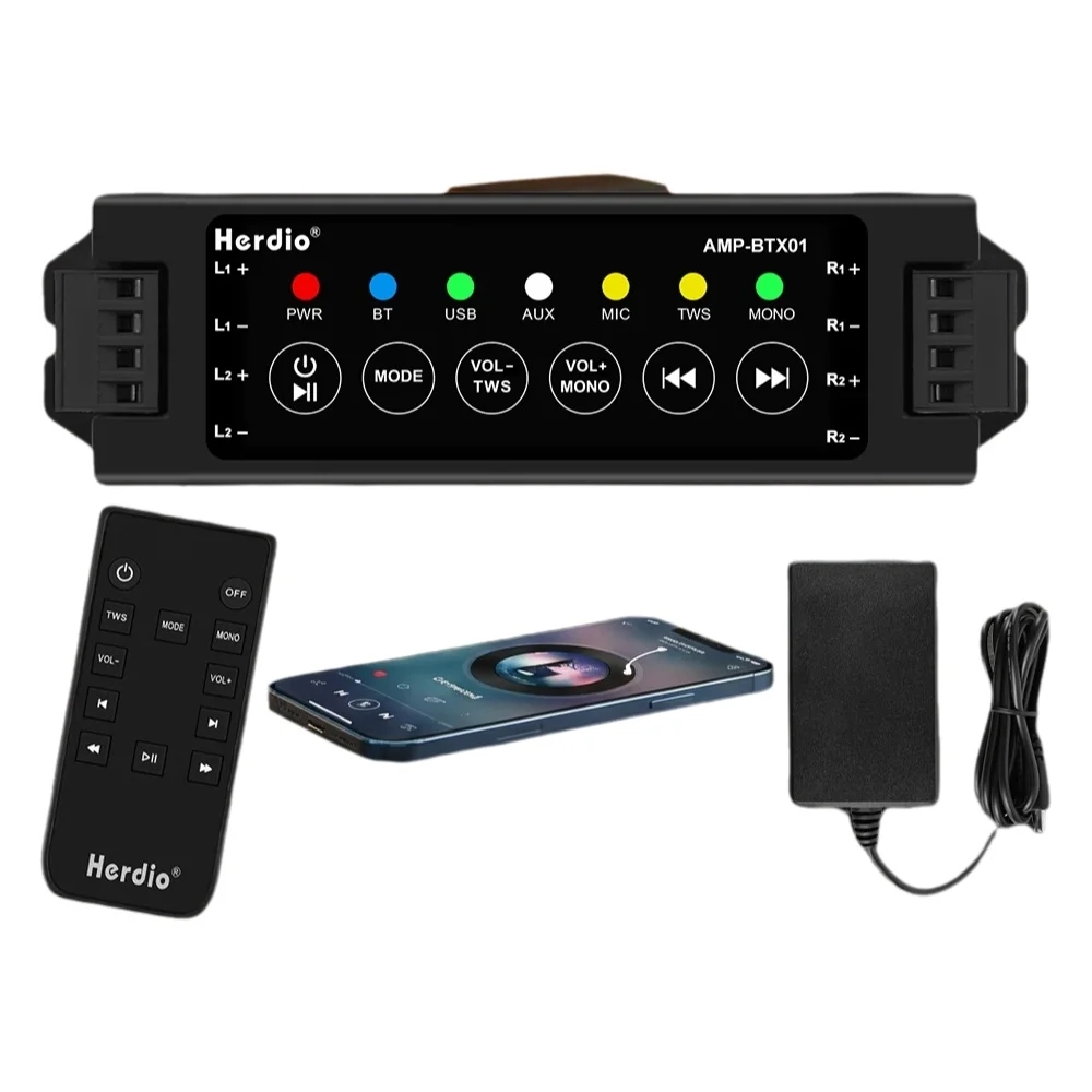 Home Cinema Accessories - مكبر صوت بلوتوث رباعي القنوات من