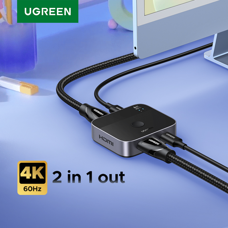 Home Cinema Gaming - UGREEN HDMI USB C Switch 2