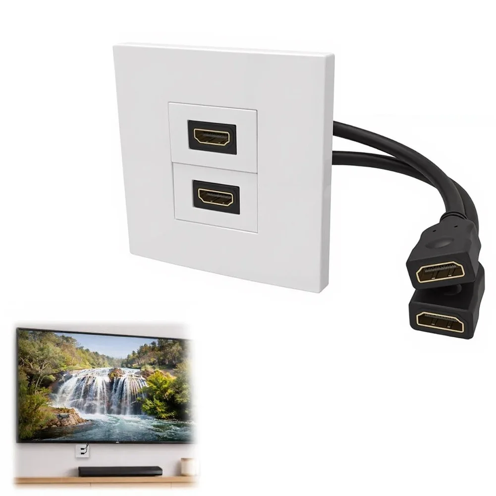 مقبس حائط مزدوج المنافذ مع كاب - مراجعة Home Cinema Gaming وسعره