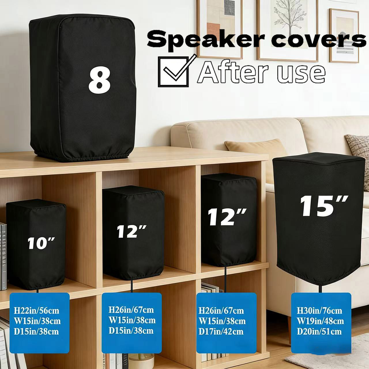 أغطية سماعات متينة سوداء من قم - مراجعة Home Cinema Accessories وسعره