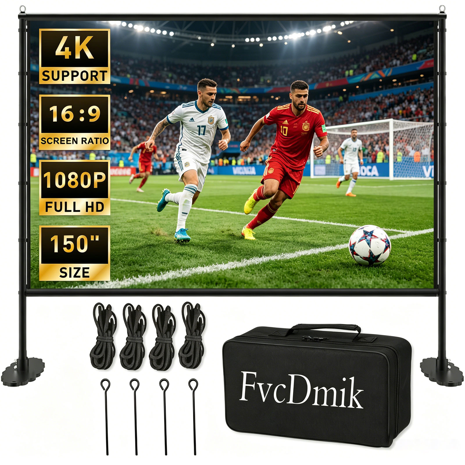 شاشة عرض بروجكتور 150 بوصة مع  - مراجعة Home Cinema Events وسعره
