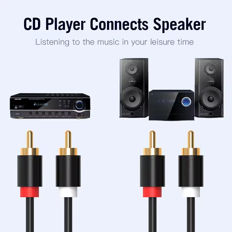 HIFI ستيريو كابل RCA 2RCA إلى  - مراجعة Home Cinema Choice وسعره