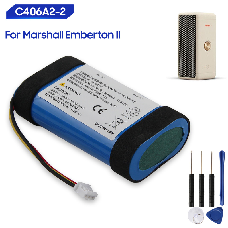 بطارية بديلة C406A2-2 لسماعة م - مراجعة Home Cinema Marshall وسعره