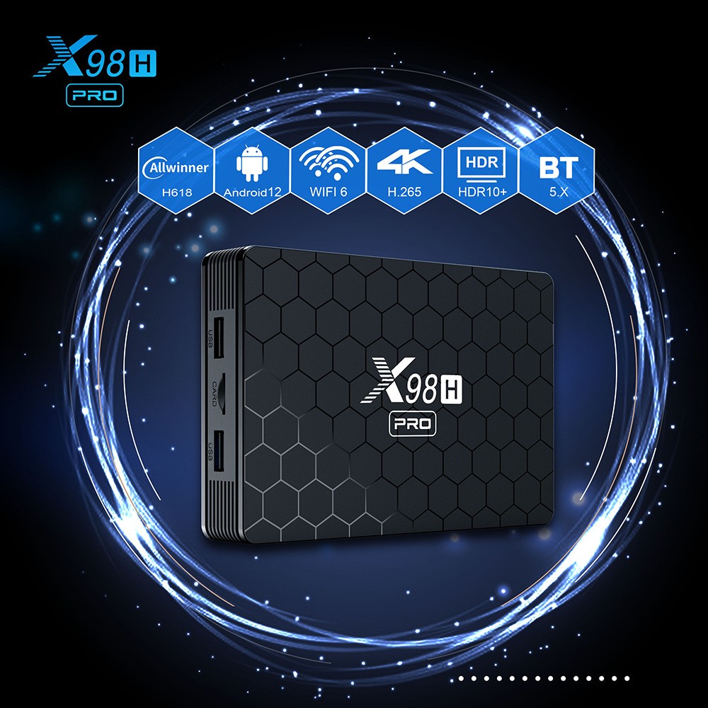 X98H Pro Smart TV Box 6K 2.4&5 - مراجعة Home Cinema Google وسعره