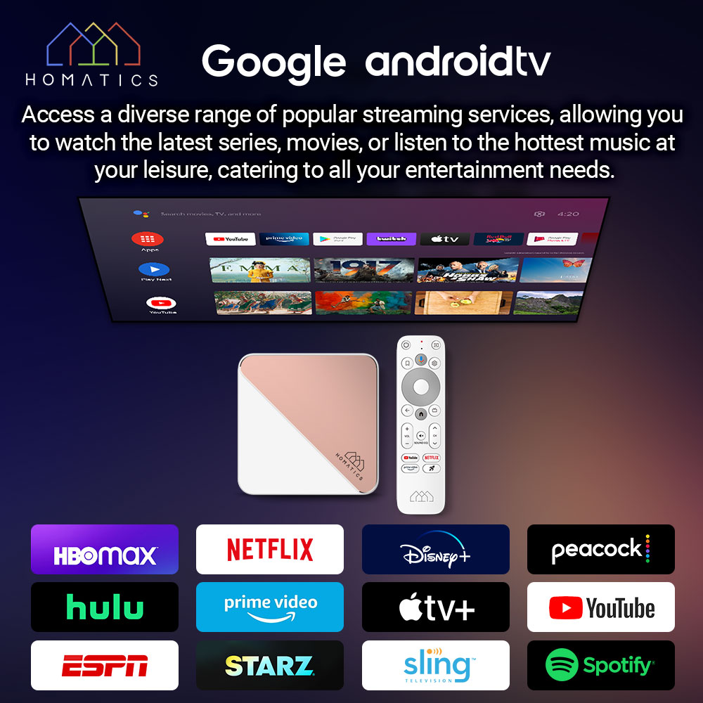 HOMATICS Box R 4K Plus TV Box  - مراجعة Home Cinema Google وسعره