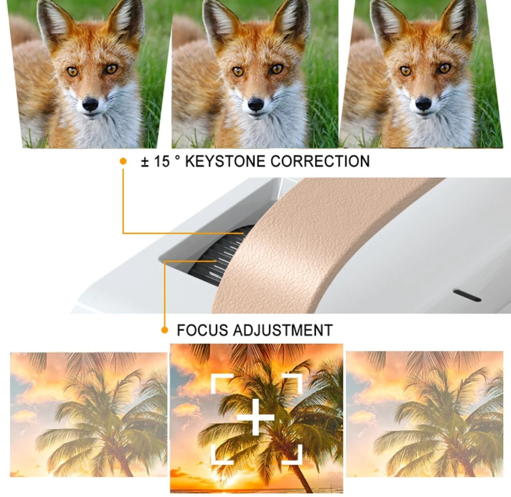 جهاز عرض ذكي محمول 4K مسرح منز - مراجعة Home Cinema Bluetooth وسعره